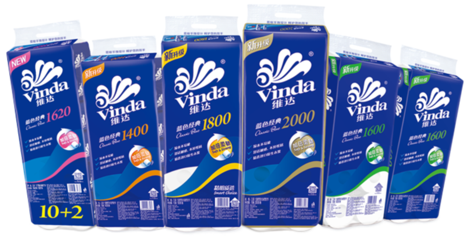 维达蓝色经典系列生活用纸