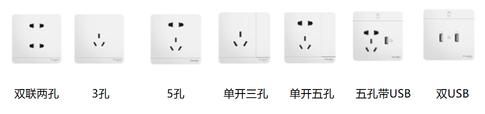 施耐德开关面板-插座
