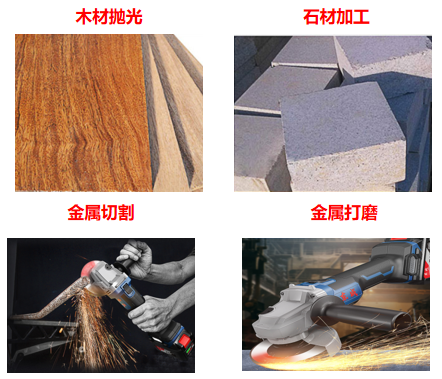 木材抛光、石材加工、金属切割、金属打磨