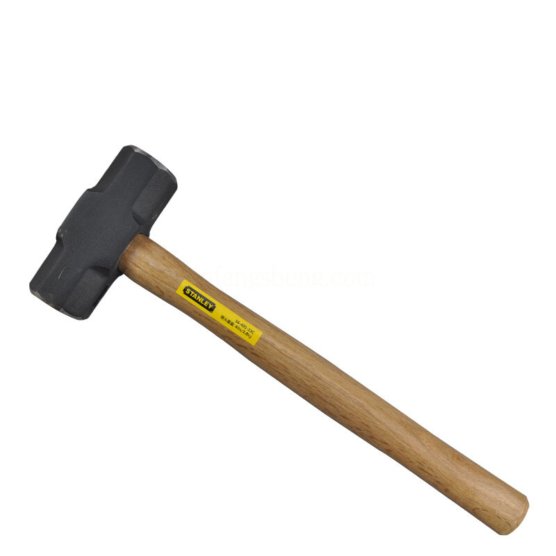 史丹利木柄八角石工锤8lbs