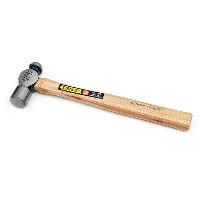 史丹利硬木柄圆头锤12oz