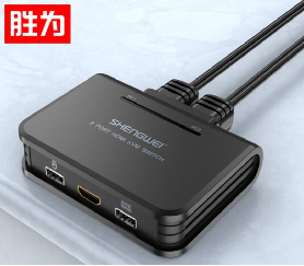 HDMI高清KVM自动切换器,电脑视频键鼠共享器